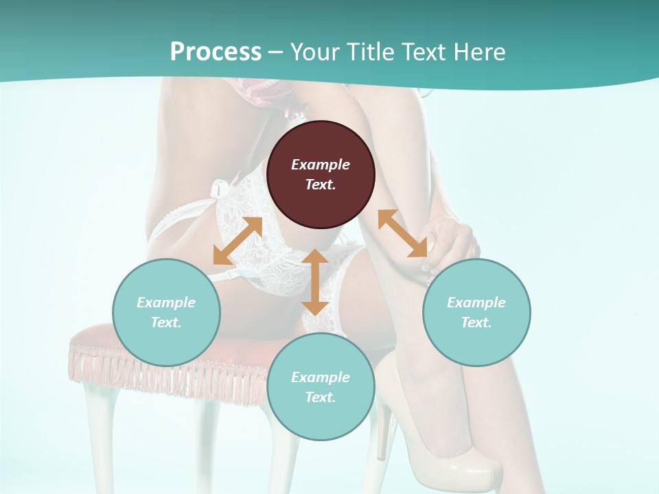 Cheeky Woman Feminine PowerPoint Template