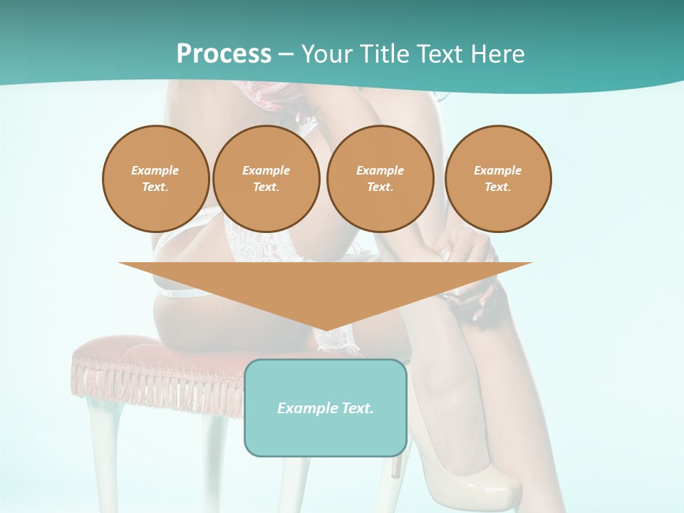 Cheeky Woman Feminine PowerPoint Template