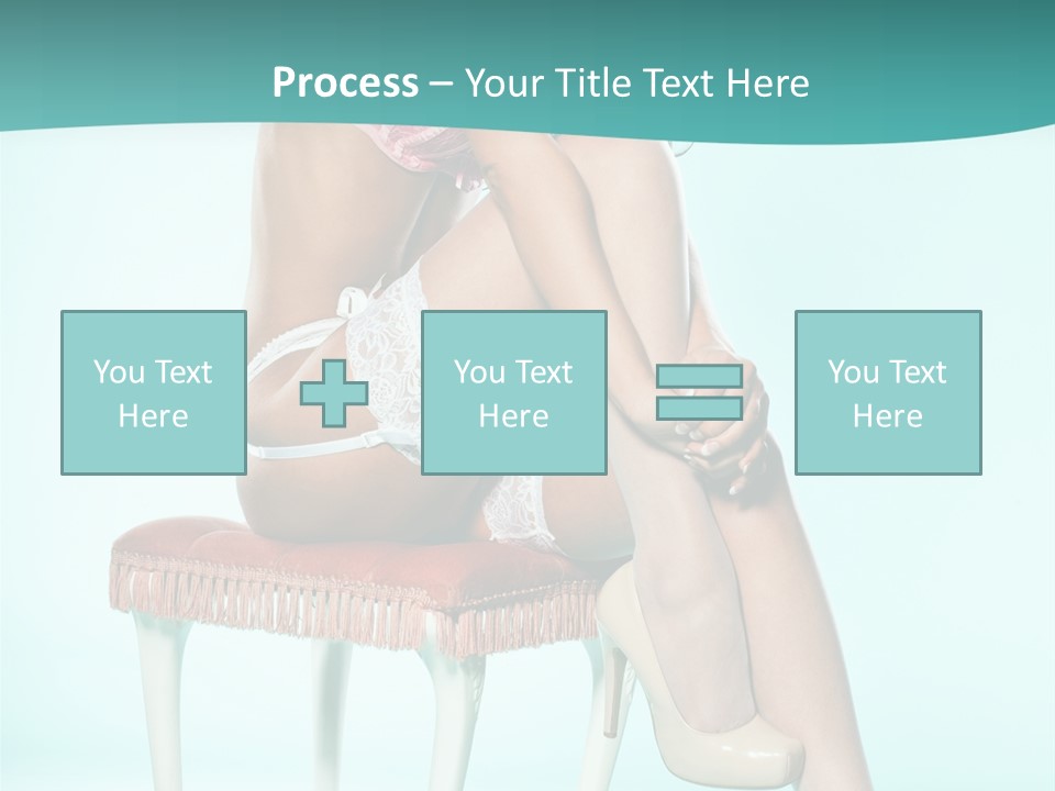 Cheeky Woman Feminine PowerPoint Template
