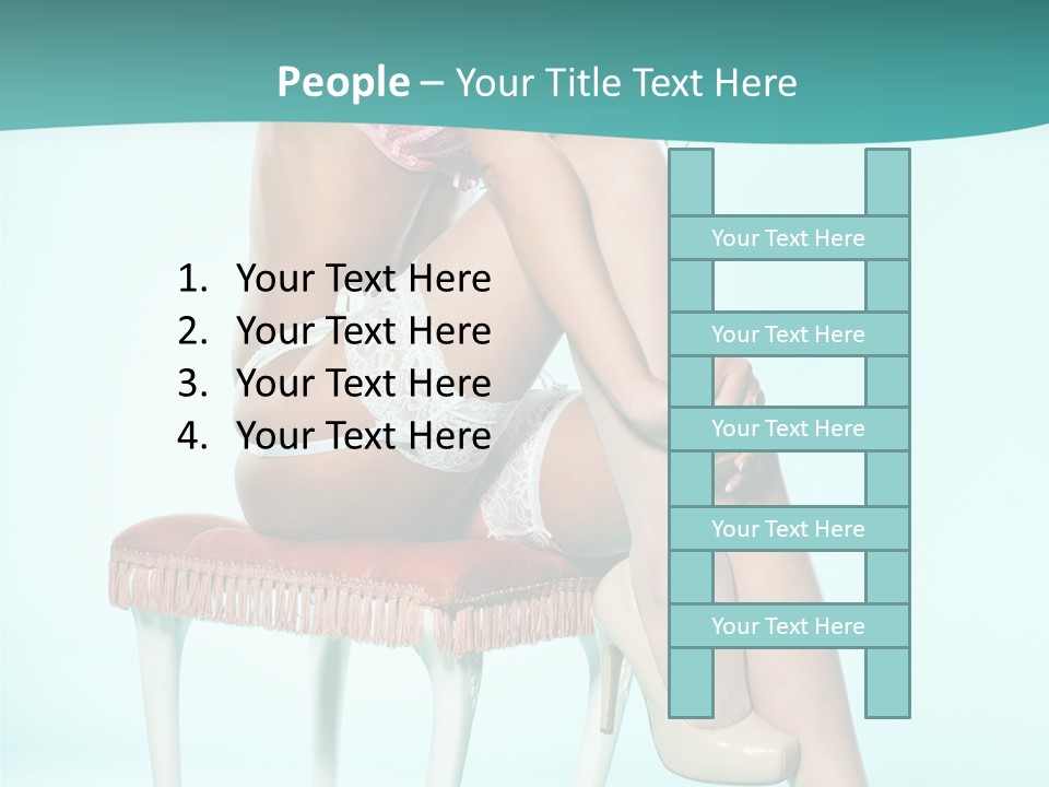 Cheeky Woman Feminine PowerPoint Template