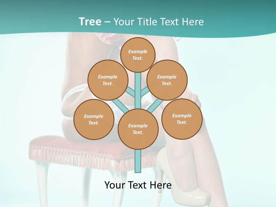 Cheeky Woman Feminine PowerPoint Template