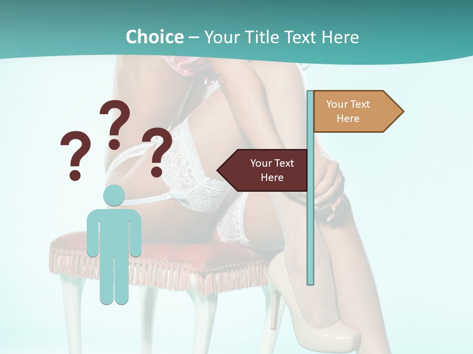 Cheeky Woman Feminine PowerPoint Template