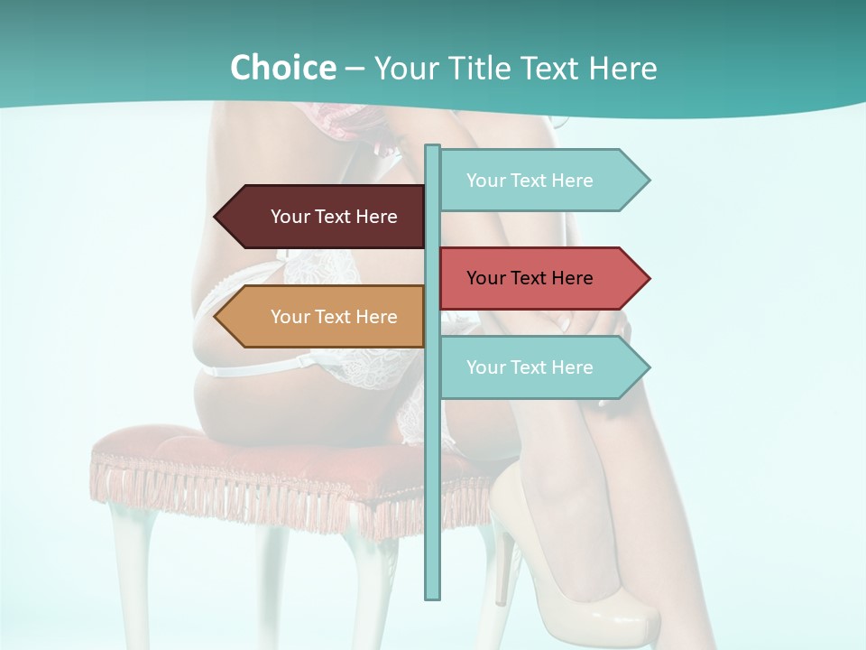 Cheeky Woman Feminine PowerPoint Template