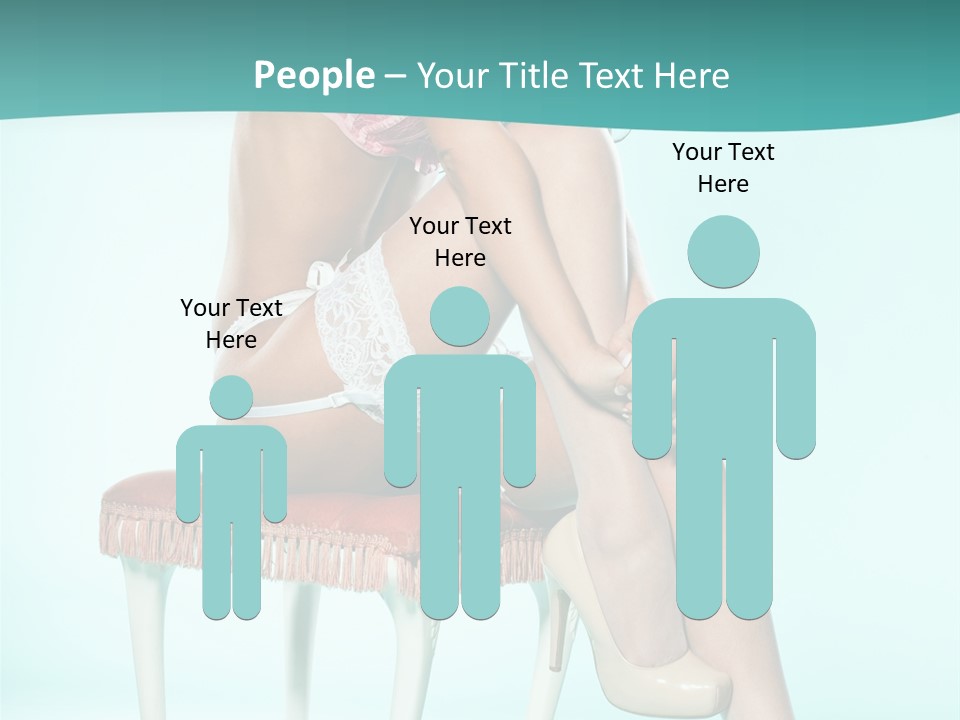 Cheeky Woman Feminine PowerPoint Template