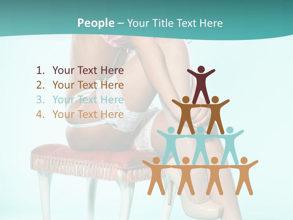 Cheeky Woman Feminine PowerPoint Template