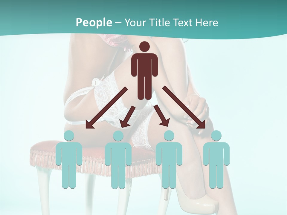 Cheeky Woman Feminine PowerPoint Template