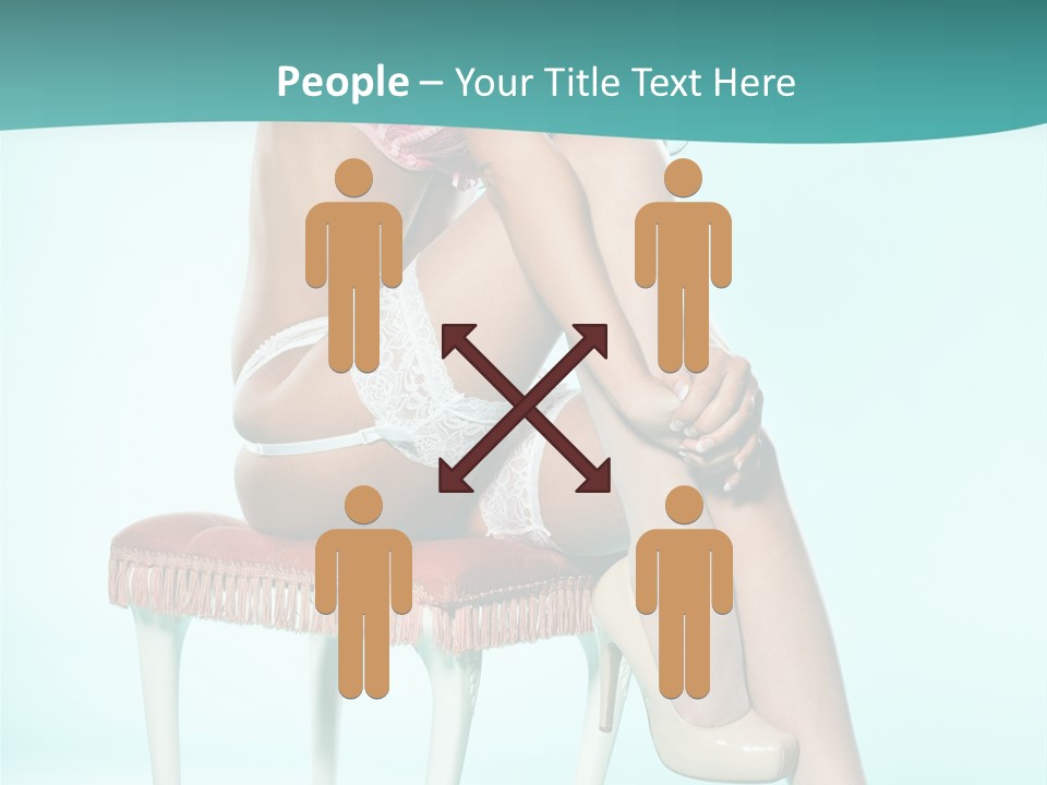 Cheeky Woman Feminine PowerPoint Template