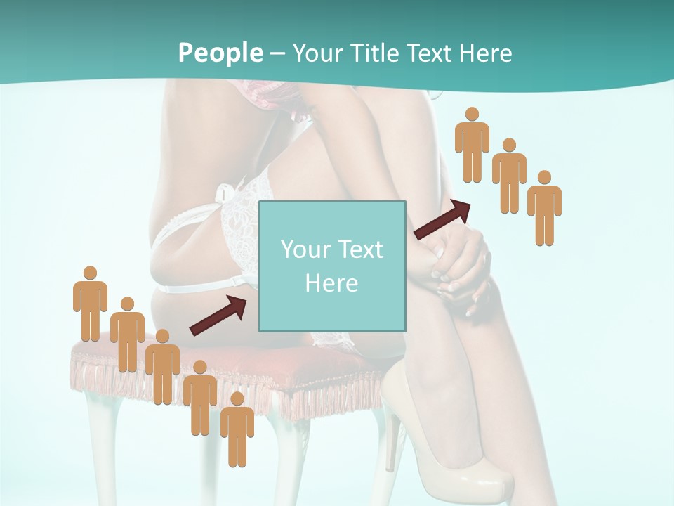 Cheeky Woman Feminine PowerPoint Template