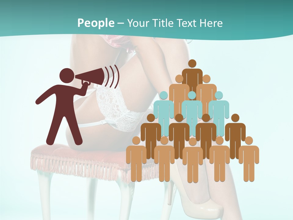 Cheeky Woman Feminine PowerPoint Template