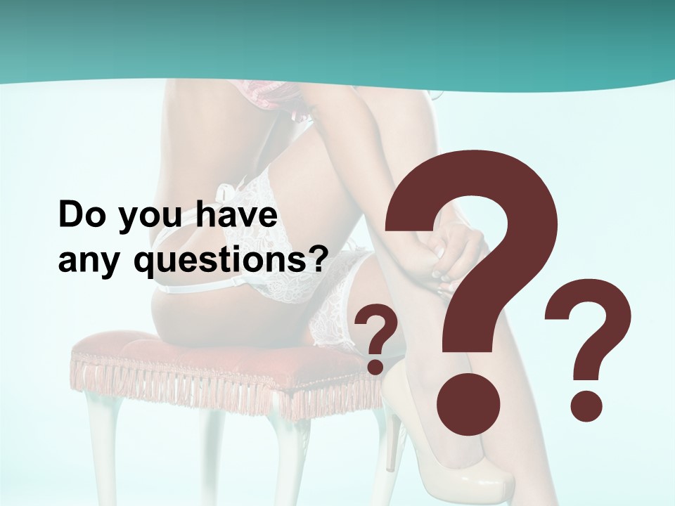 Cheeky Woman Feminine PowerPoint Template