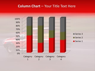 Blur Danger Ladder PowerPoint Template