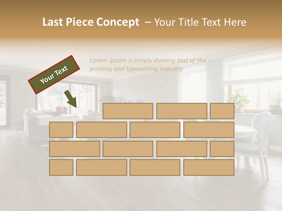 Elegant Decorate Mansion PowerPoint Template