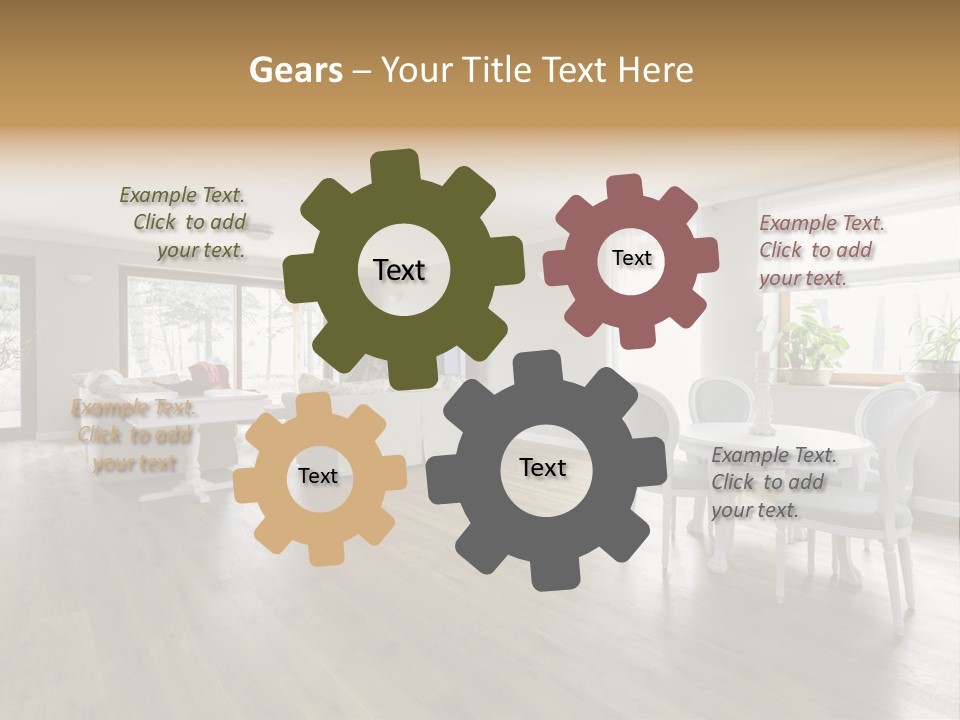 Elegant Decorate Mansion PowerPoint Template