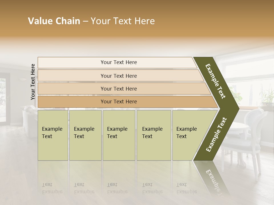 Elegant Decorate Mansion PowerPoint Template