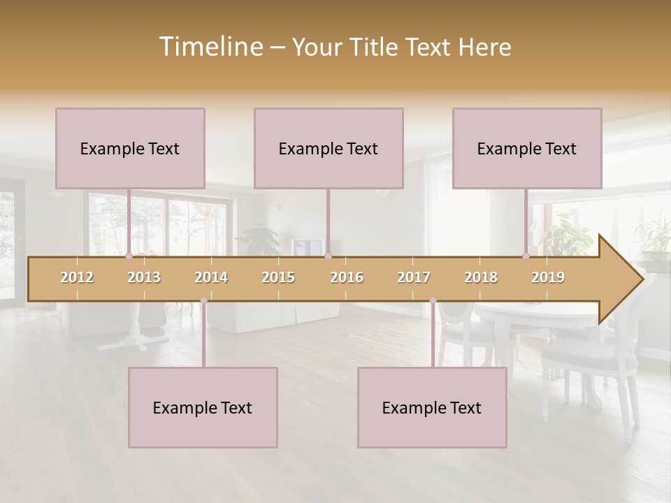 Elegant Decorate Mansion PowerPoint Template