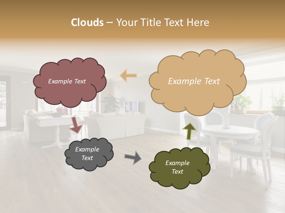 Elegant Decorate Mansion PowerPoint Template
