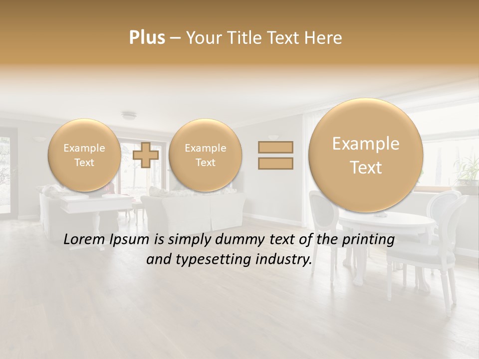 Elegant Decorate Mansion PowerPoint Template