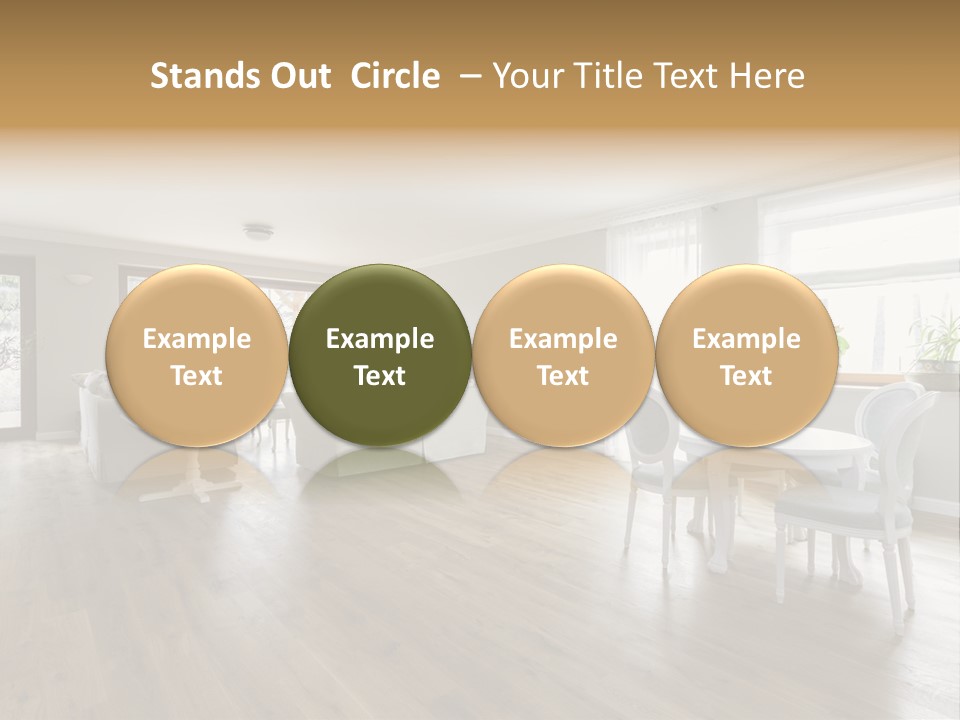 Elegant Decorate Mansion PowerPoint Template