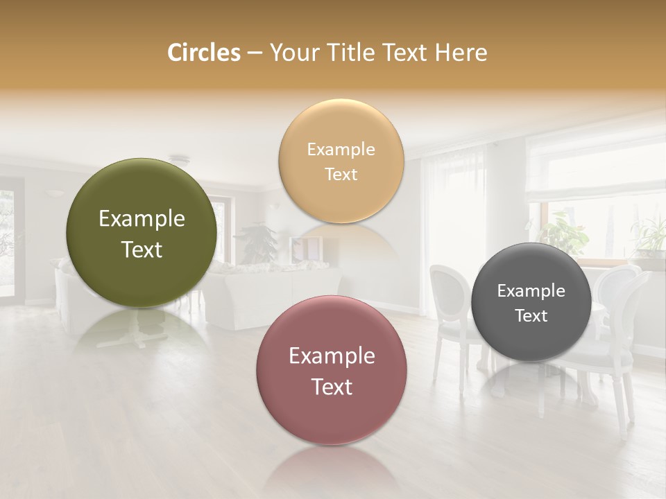 Elegant Decorate Mansion PowerPoint Template