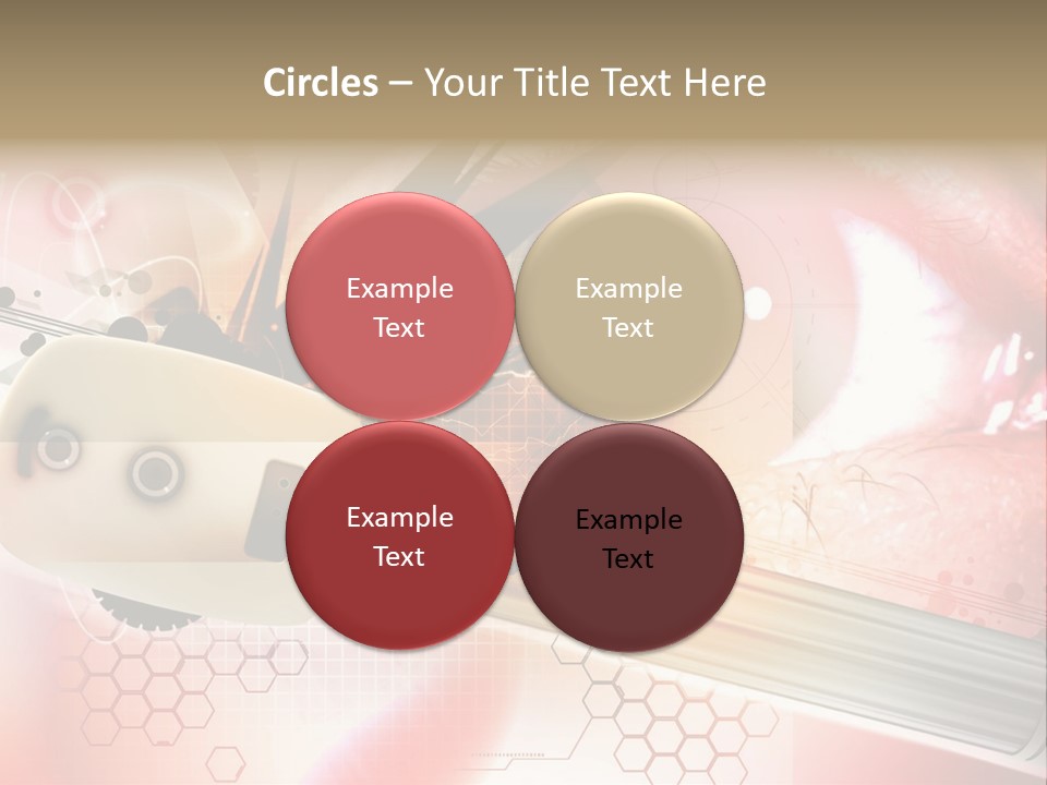 Technology Abstract Eyesight PowerPoint Template