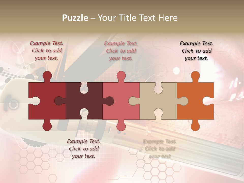 Technology Abstract Eyesight PowerPoint Template