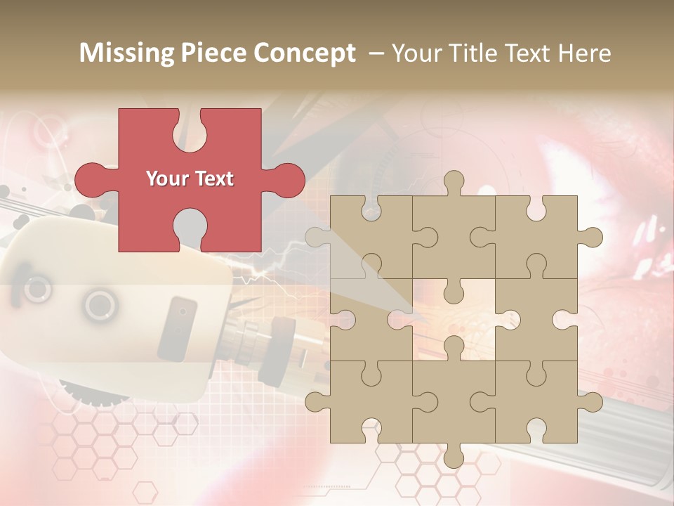 Technology Abstract Eyesight PowerPoint Template