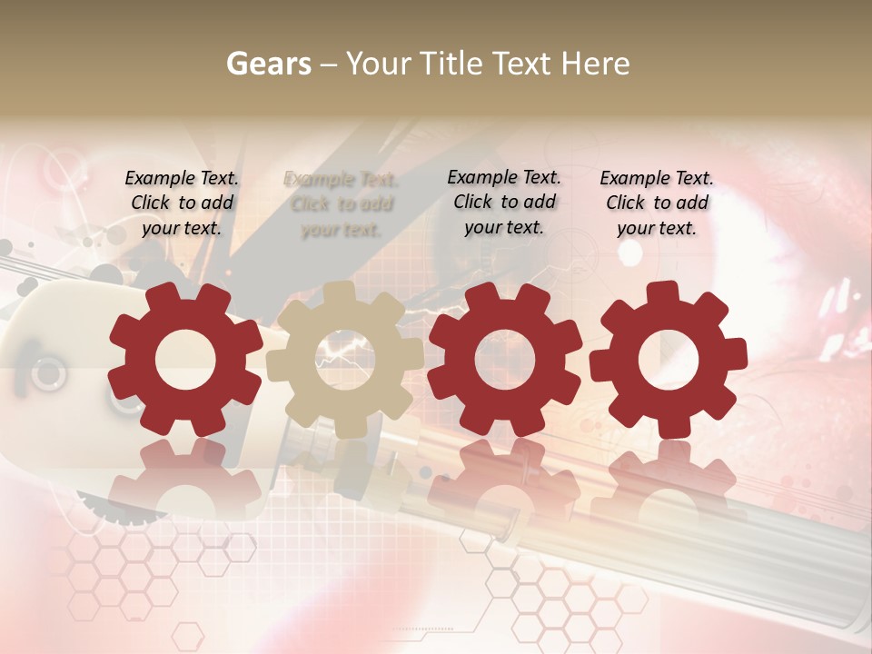 Technology Abstract Eyesight PowerPoint Template