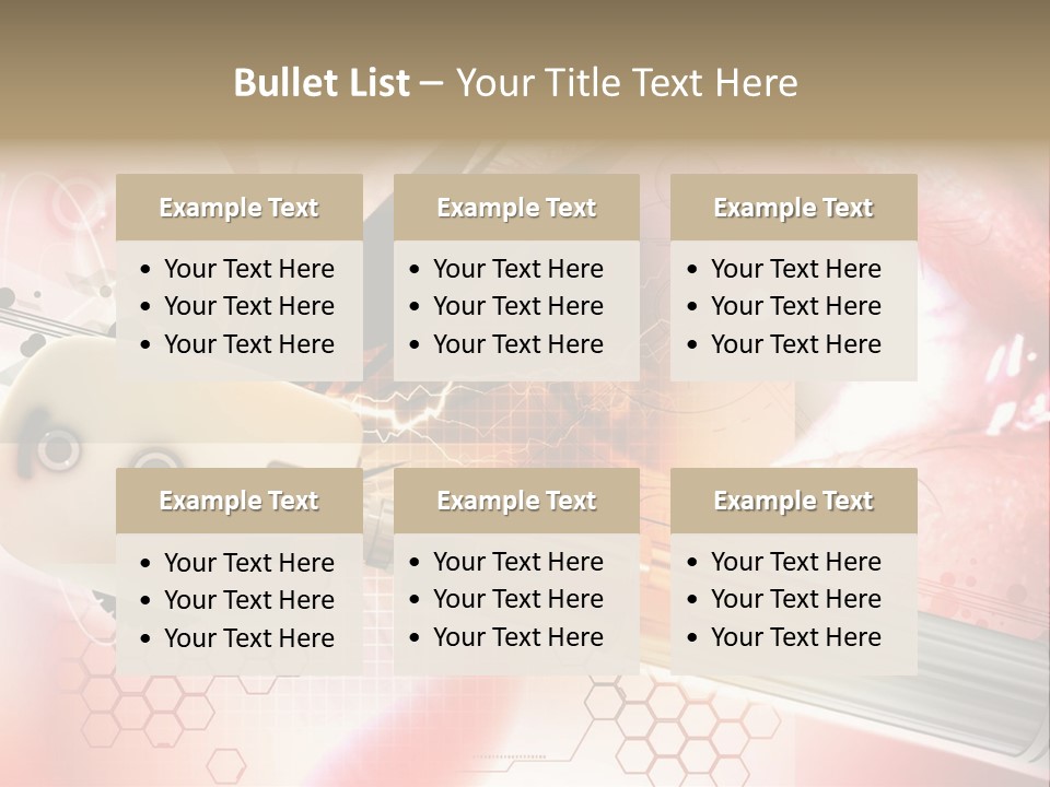 Technology Abstract Eyesight PowerPoint Template