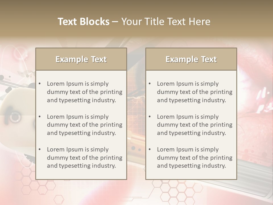 Technology Abstract Eyesight PowerPoint Template