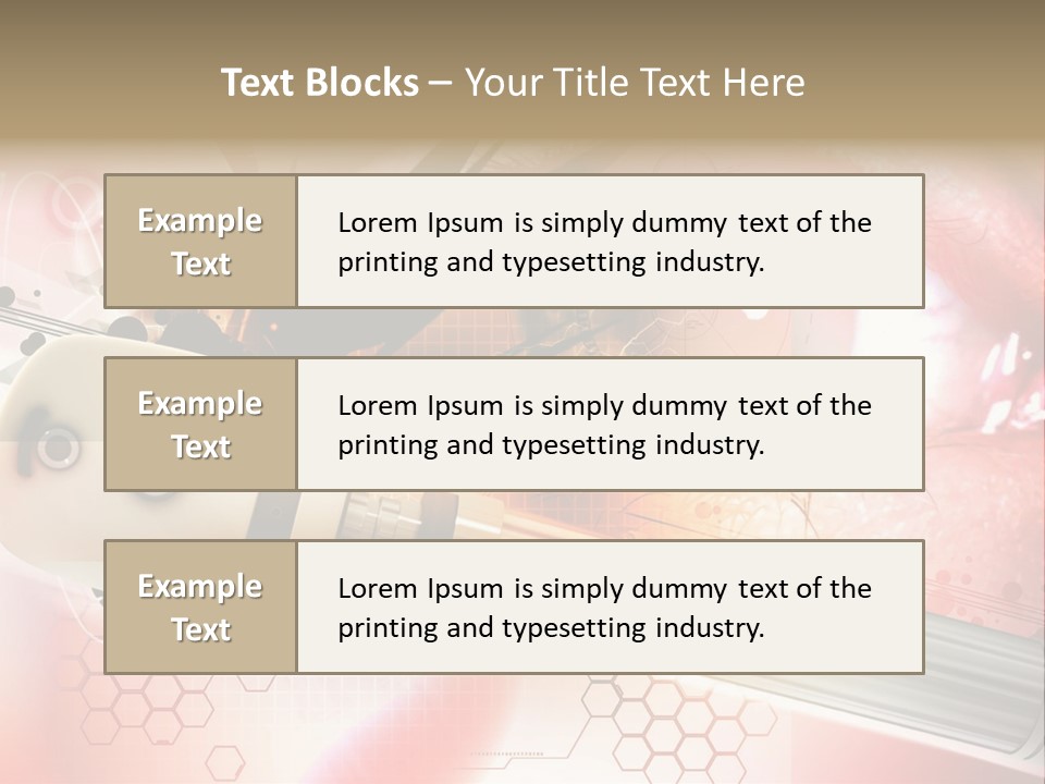 Technology Abstract Eyesight PowerPoint Template