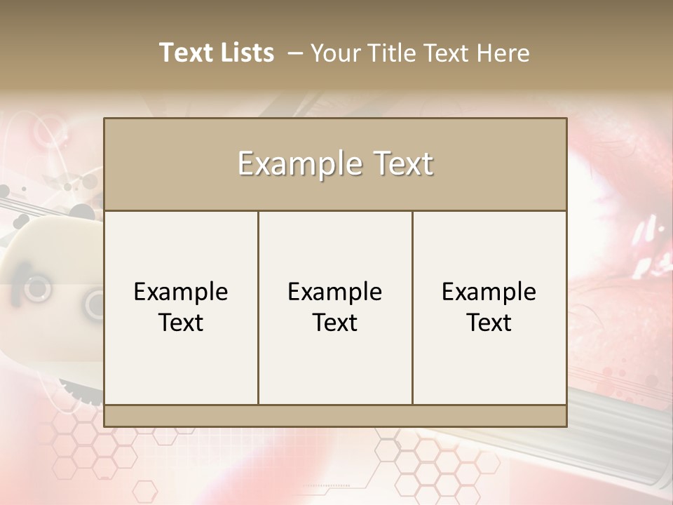 Technology Abstract Eyesight PowerPoint Template