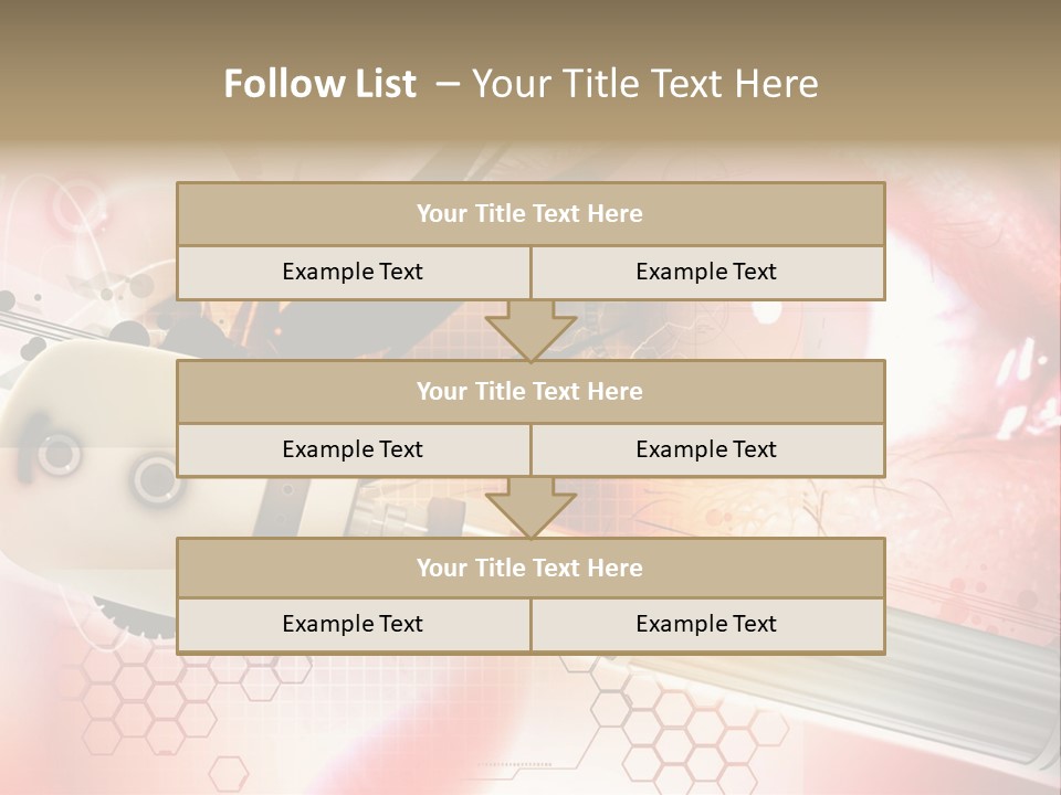 Technology Abstract Eyesight PowerPoint Template