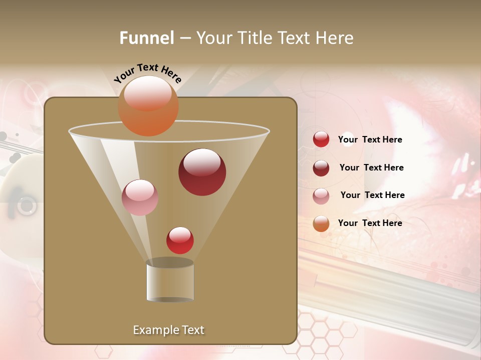 Technology Abstract Eyesight PowerPoint Template
