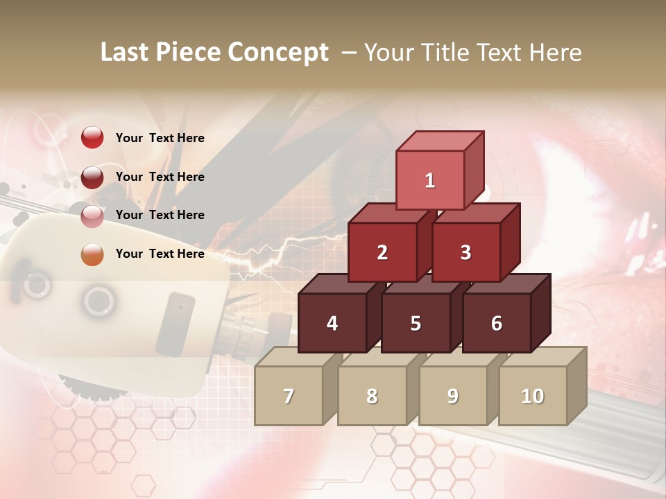 Technology Abstract Eyesight PowerPoint Template