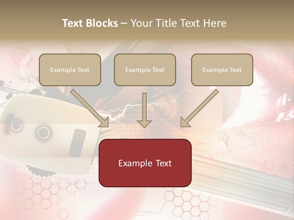 Technology Abstract Eyesight PowerPoint Template
