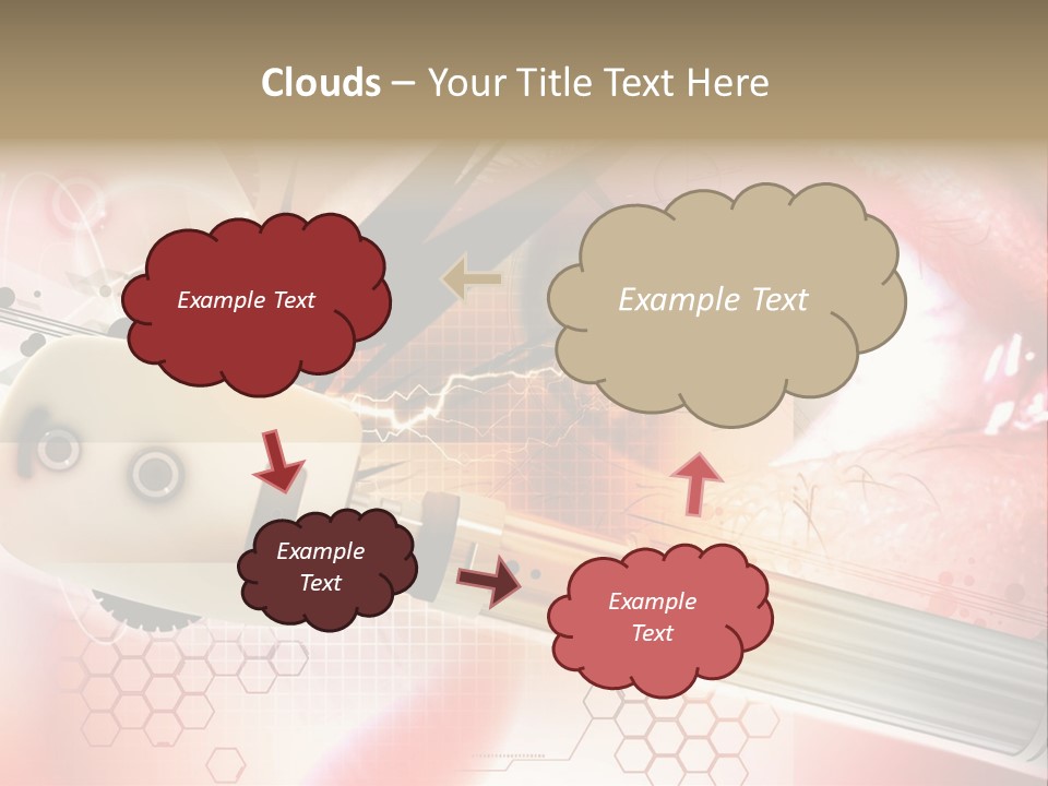 Technology Abstract Eyesight PowerPoint Template