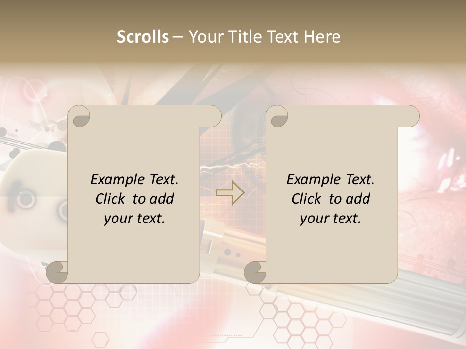 Technology Abstract Eyesight PowerPoint Template