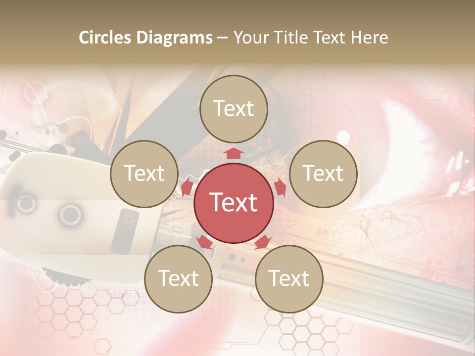 Technology Abstract Eyesight PowerPoint Template