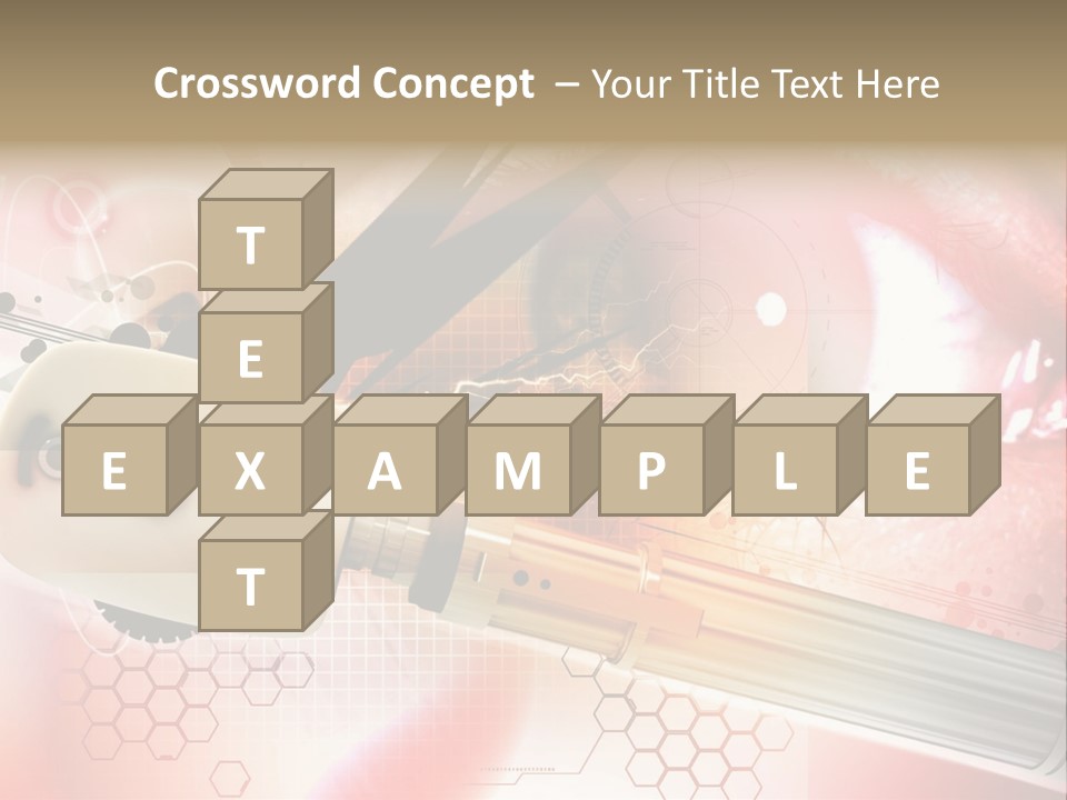 Technology Abstract Eyesight PowerPoint Template