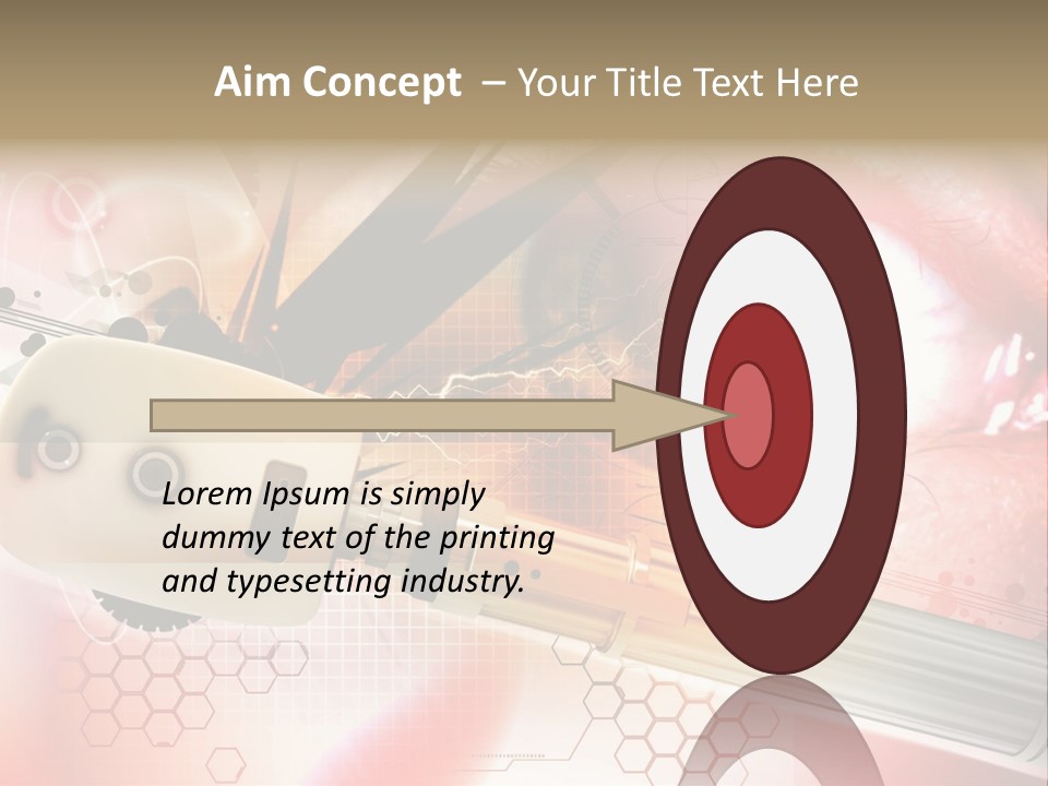 Technology Abstract Eyesight PowerPoint Template
