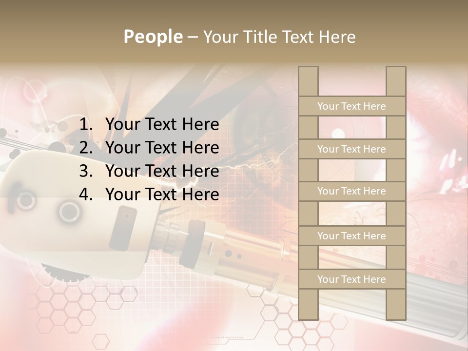 Technology Abstract Eyesight PowerPoint Template