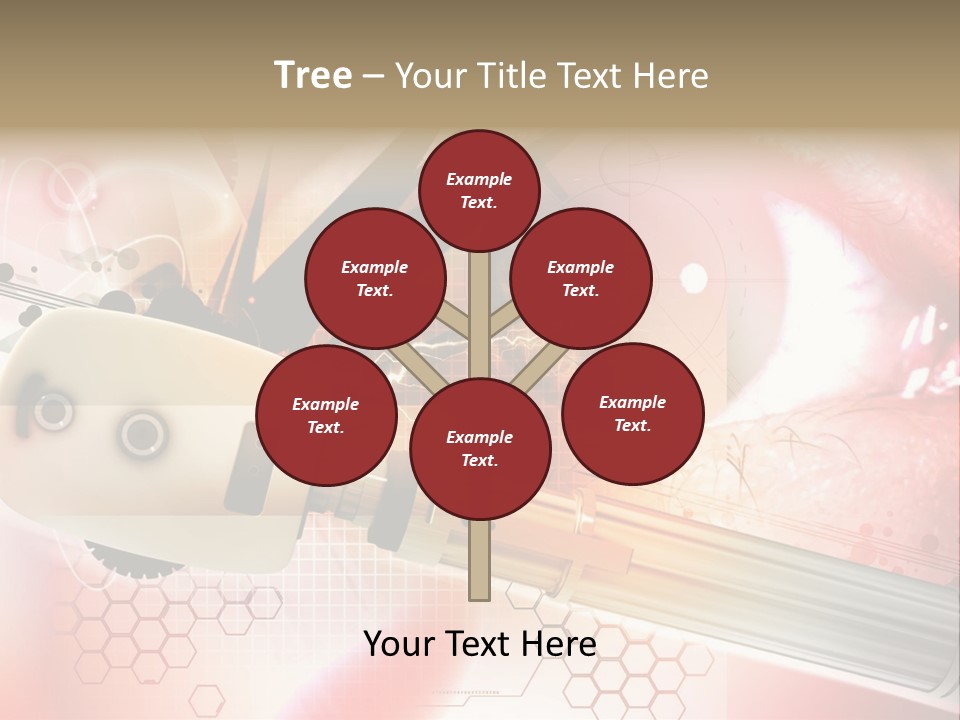 Technology Abstract Eyesight PowerPoint Template