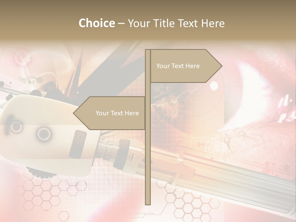 Technology Abstract Eyesight PowerPoint Template
