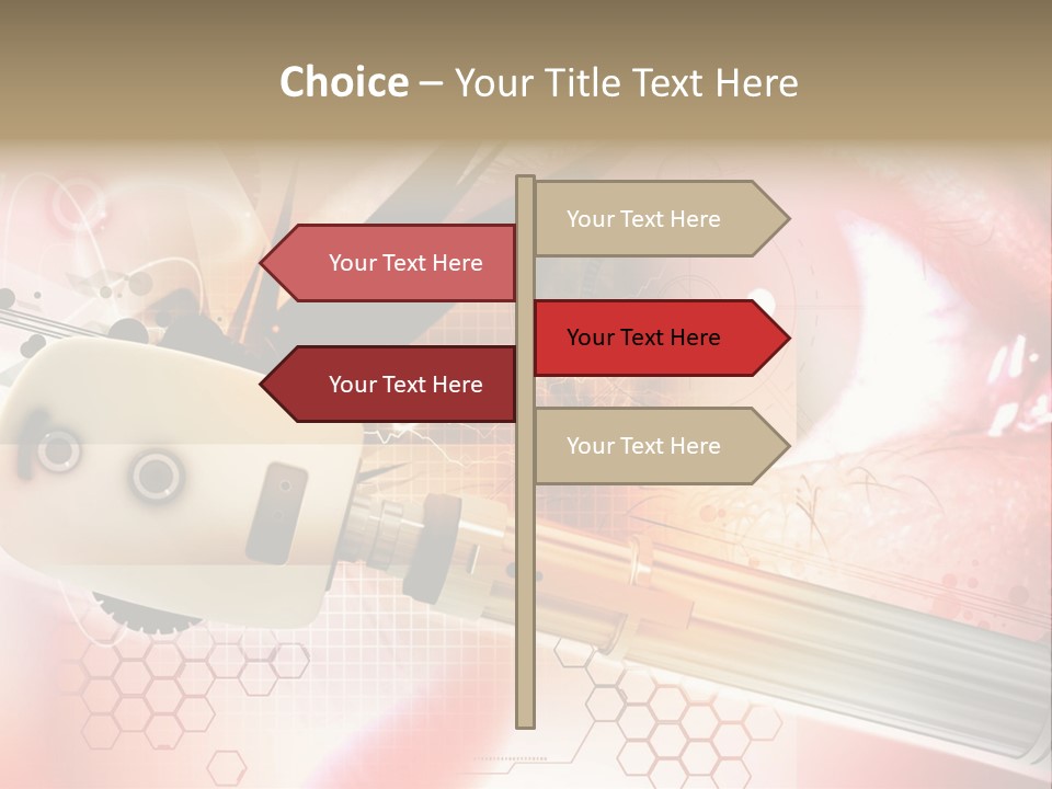 Technology Abstract Eyesight PowerPoint Template