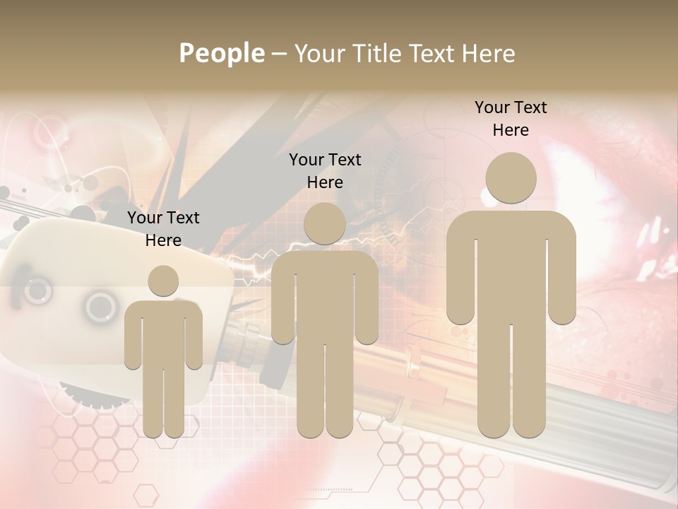 Technology Abstract Eyesight PowerPoint Template