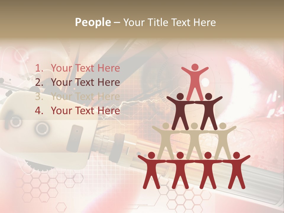 Technology Abstract Eyesight PowerPoint Template