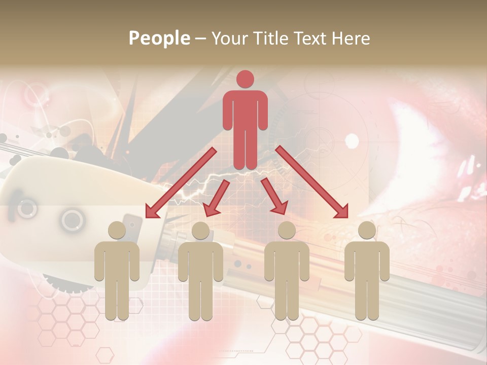 Technology Abstract Eyesight PowerPoint Template