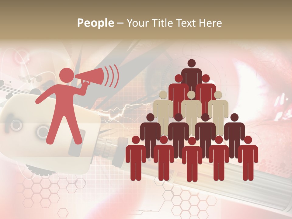 Technology Abstract Eyesight PowerPoint Template