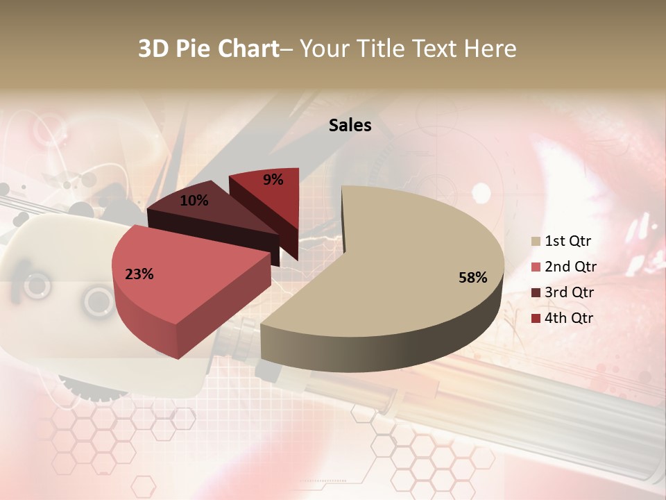 Technology Abstract Eyesight PowerPoint Template