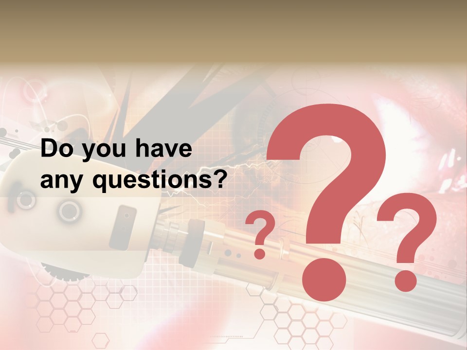 Technology Abstract Eyesight PowerPoint Template